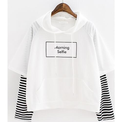 2019 Fashion Social Harajuku Hoodies For Girls Hooded Tops Womens Sweatshirt Long-sleeved Winter Velvet Thickening Coat A30815