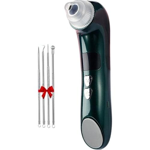 Blackhead Vacuum Removal with 4pcs Blackhead Extractor Pore Cleaner 6 Nozzle 5 Suction Mode Pore Machine with 3 Temp Level