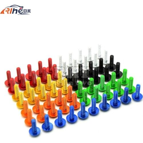 10 pieces 6mm motorcycle fairing body screws for honda vfr 750 crf450 cbr250r cb600 cr 125 magna 750 exc 250 390