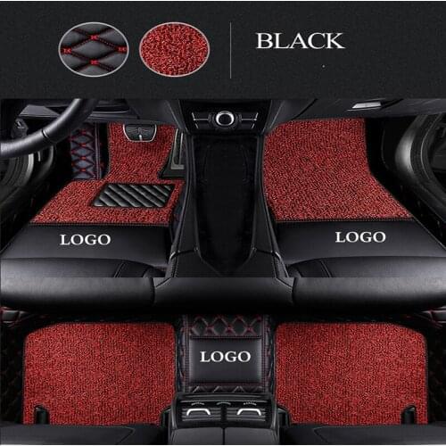 WLMWL logo Custom leather car mat for Renault All Models captur logan kadjar trafic scenic armrest megane auto accessories