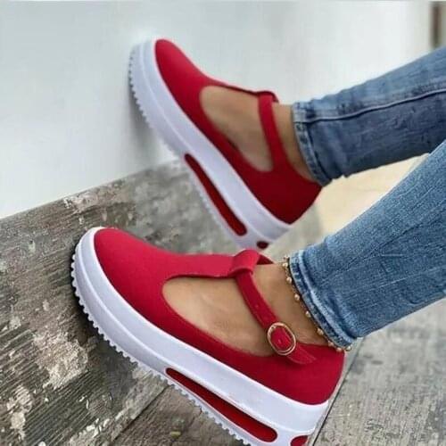 2021 New Summer Womens Sandals Vintage Wedge Shoes Woman Buckle Strap Straw Thick Bottom Flats Platform Sandals Flock Sandalias