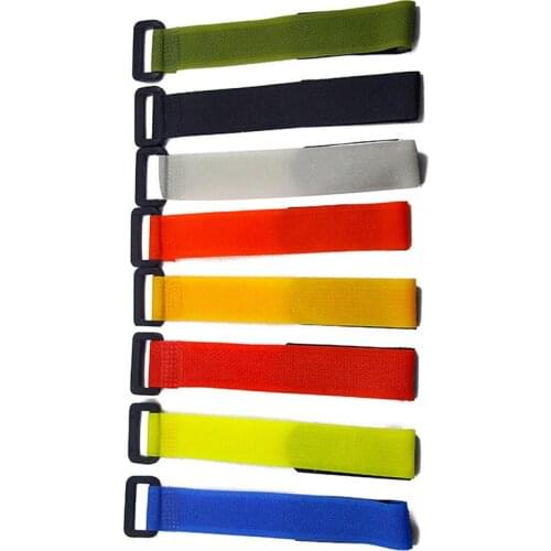 ZK40 10PCS Fishing Rod Tie Holders Straps Belts Suspenders Fastener Hook Loop Cord Ties Belt Fishing Tackle Fishing Accessories