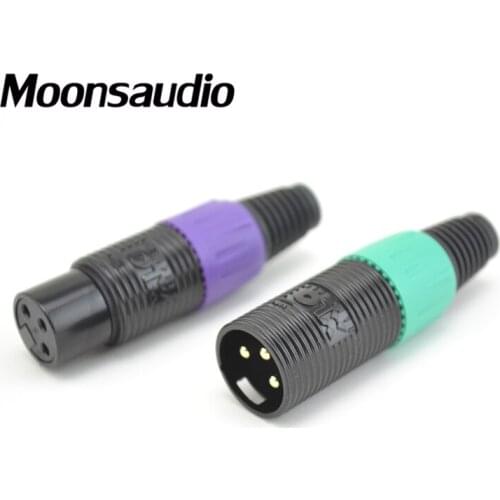 4pcs XLO Reference 24K gold plated XLR plug ,Balance jack for XLR audio interconnect cable