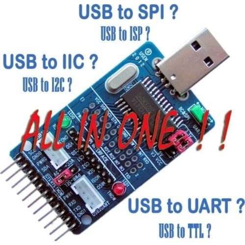 CH341A USB to I2C/IIC/SPI/UART/TTL/ISP Adapter EPP/MEM Parallel Port Converter