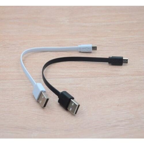 DHL for 200pcs 20cm 30cm Usb Noodle Micro USB Charger Micro V8 Port Charging Cable for Xiaomi cables Sony Power Bank mp3 mp4 psp