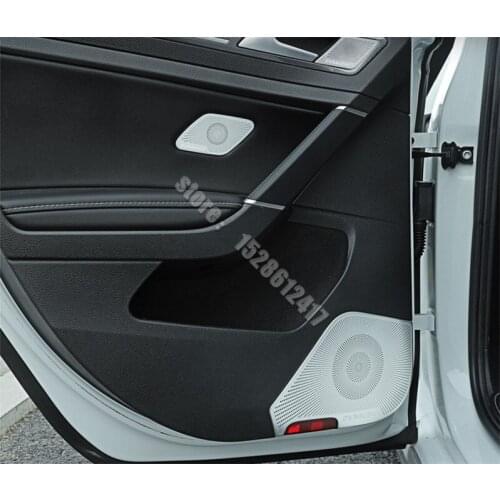 For Volkswagen Golf 7/7.5/rline Car styling Stainless steel speaker horn cover audio frame trim