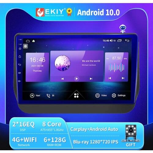 EKIY Android 10 Car Radio For Hyundai H1 Grand Starex 2017-2019 Autoradio Blu-ray 1280*720 IPS/QLED Multimedia Player Navi GPS