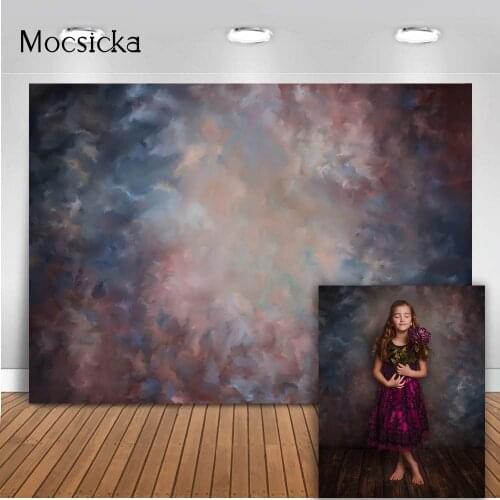 Pink Flower Vintage Photo Background Abstract Floral Texture Newborn Children Portrait Backdrop for Photography Old Master