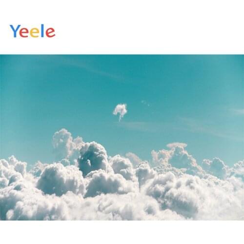 Yeele Natural Scenery Photography Backdrops Cloudy Blue Sky Photographic Studio Photo Background Birthday Decorations Prop