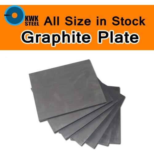 Graphite Plate Panel Sheet High Pure Carbon Graphite Electrode Plate Pyrolytic Graphite Carbon Sheet High Purity Mould DIY Use
