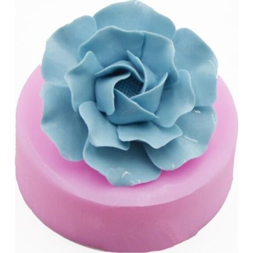 Camellia Silicone Fondant Cake Mould Silicone Mould DIY Baking Tool Flower Handmade Soap Mould Chocolate Candy Cookies Mold