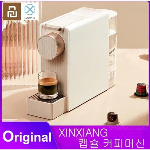 Youpin Xinxiang Capsule coffee machine Gentle gold version Ground Espresso Coffee Maker Hot Cold Extraction USB Electric Coffee