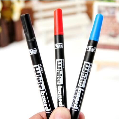 LifeMaster Genvana 3pcs/lot Whiteboard Marker 1mm Extra Fine Nib Non-toxic Children Marker Pen Doodle School & Office Supplies