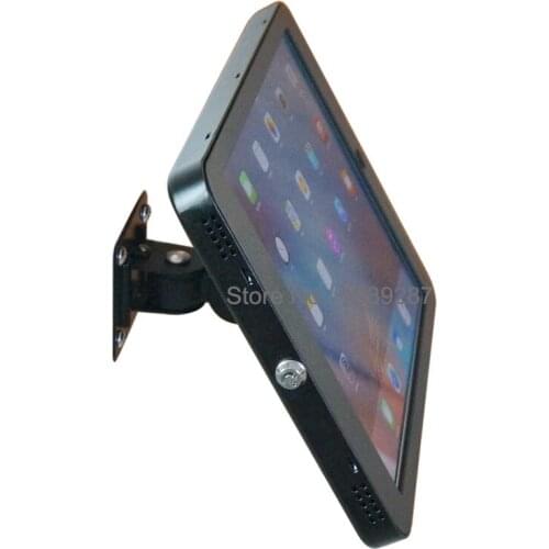 For 12.9 iPad Pro security wall mount with locked enclosure anti-theft holder support display casing specialized metal frame
