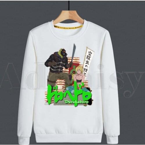 New Cool Japanese Anime Dorohedoro Harajuku Solid Color Hoodies Fashion Men/Women Long Sleeve Hoodies StreetWear Sweatshirt