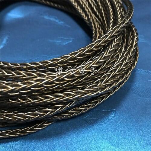 Single crystal copper wire 7N bronze single crystal copper earphone upgrade cable DIY earphone cable 8-strand braided 200 core