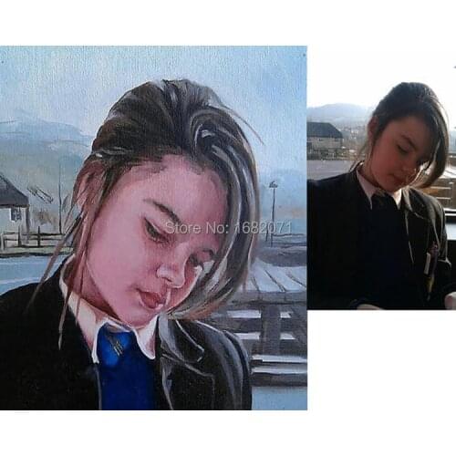 Professional Artist Team Support Customize Portrait Oil Painting On Canvas Artist Customize Realist Portrait Oil Painting