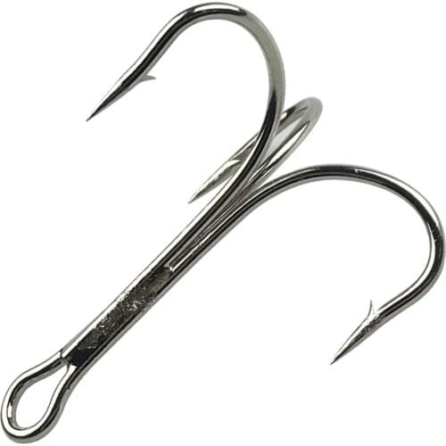 Hyaena 30pcs 3551 Big Game Fishing Hooks Fishing OShaughnessy Treble Hooks High Carbon Steel Artificial Lure Fishing Hook