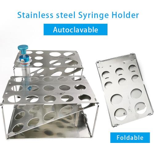 Autoclavable Syringe Display Racks Stainless Steel Foldable Liposuction Instrument
