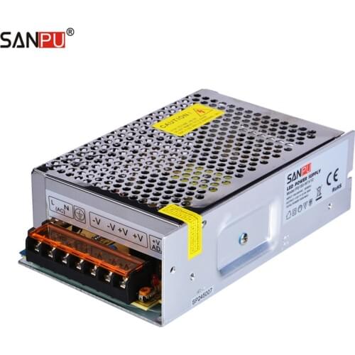 SANPU SMPS 12v dc 150w LED Power Supply 12a Constant Voltage Switching Driver 220v 110v ac/dc Lighting Transformer for LED Strip