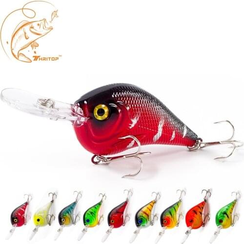 Thritop TP009 Hard Fishing Bait 95MM 11G Various Colors Fishing Lure Crank Bait with 9 Colors Available Fishing Tackle
