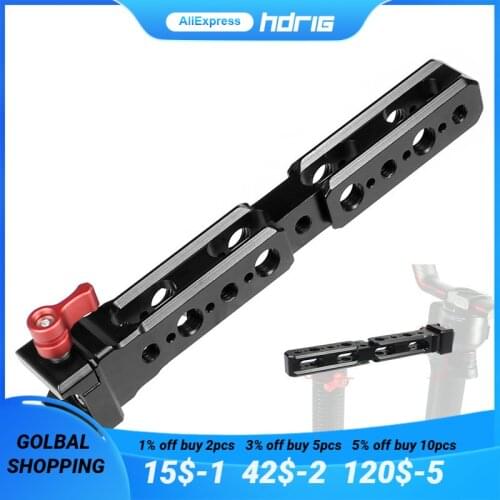 HDRIG Extended Extension Handle Stabilizer For DJI Ronin RS2 DJI RSC 2 Chute Accessory Quick Release Bracket For Photo Studio