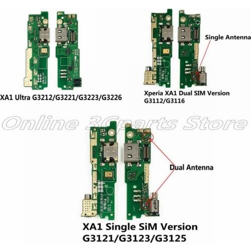 USB Charge Board For Sony Xperia XA1/XA1 Ultra G3121/G3123/G3125/G3112/G3116/G3212/G3121/G3123/G3126 Charging Port Dock Moduel