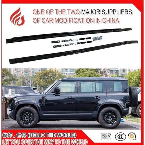 High quality original aluminum alloy screw install black color car rail roof rack luggage rack suitable for Defender 2020