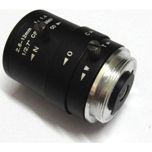 X4pcs HD 3mp 2.8-12mm cctv lens CS Mount Manual Focal IR 1/2.7" 1:1.4 F1.4 for IP Camera