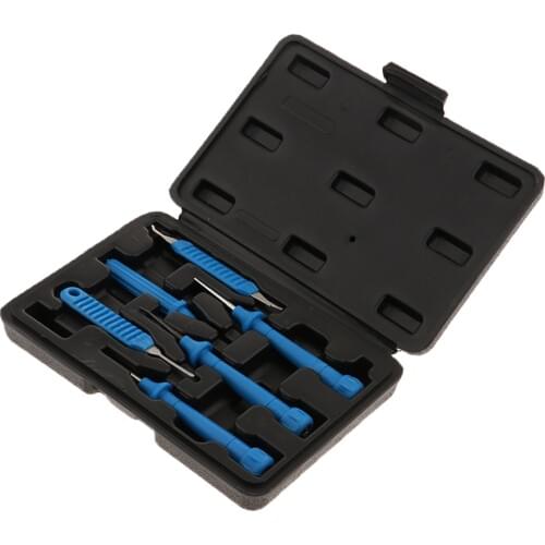 1 Set Aluminum Alloy Car Wire Terminal Removal Tool Release Extractor Puller Wiring Connector Pin Back Needle Remove Tool Case