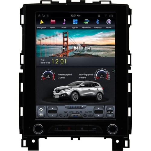 10.4 inch Vertical Screen Tesla Style Android 9.0 Car DVD GPS Navigation Radio Audio Player for Renault Koleos Megane 2016 2017