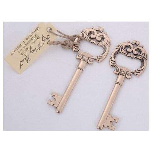 20 Pieces/lot) Wedding and Party Favors Gift of "Key to My Heart" Antique Bottle Opener Wedding favors For Love Heart Wedding