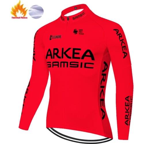 2020 team ARKEA men cycling jersey Winter Thermal Fleece Bike Clothing Bicycle long sleeve bicycle jersey for men
