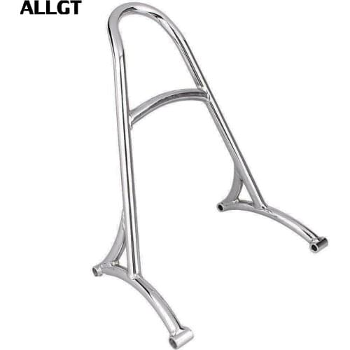 ALLGT Chrome Passenger Backrest Sissy Bar For Harley-Davidson XL883 XL1200 48