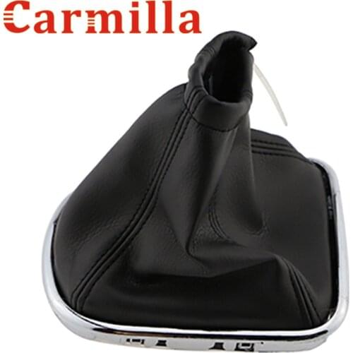 Carmilla Gear Shift Knob Dust Cover Stylish Vehicle Leather Gear Shift Knobs Boot Covers For Chevrolet Cruze 2009 + Car Parts