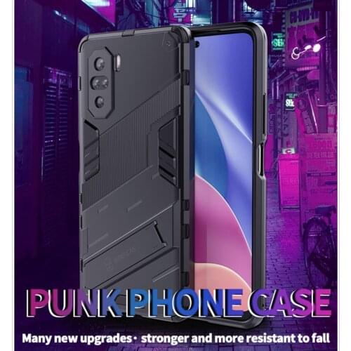 PUNK Phone Case For Xiaomi Poco F3 Case For Xiaomi Poco F3 Cover Armor Shockproof Silicone Protective Phone Bumper For Poco F3