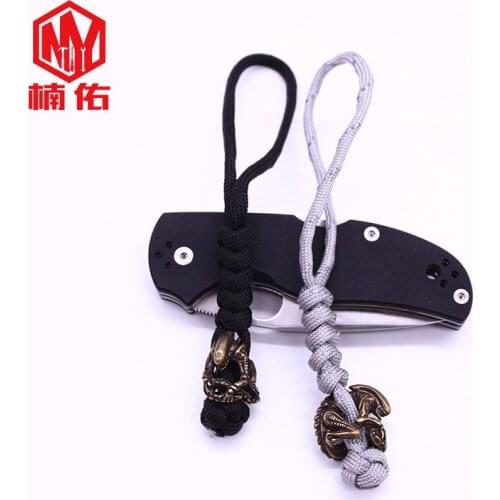 EDC Brass 1PCS Special-Shaped Paracord Knife Beads Outdoor Tool Accessories Pendant