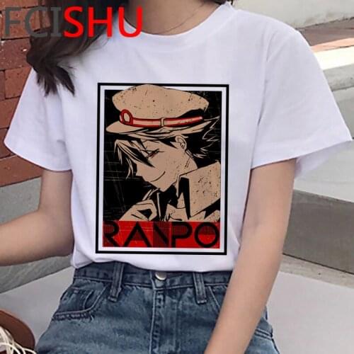 Bungou Stray Dogs summer top male japanese aesthetic grunge harajuku kawaii print t shirt