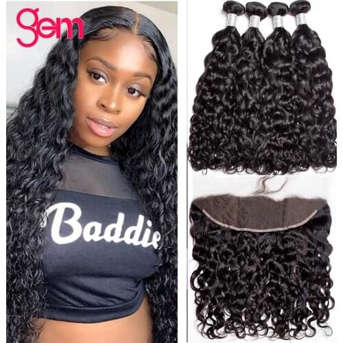 Накладные натуральные волосы GEM BEAUTY SUPPLY China At AliExpress