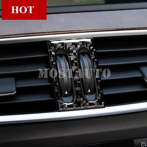 For Benz C Class W204 S204 Carbon Fiber Console Air Vent Outlet Knob Cover 2010-2013 1pcs Car Accessories Interior Car Decor