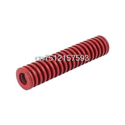 Red Medium Load Press Flat Coil Compression Die Spring 16mm x 8mm x 75mm