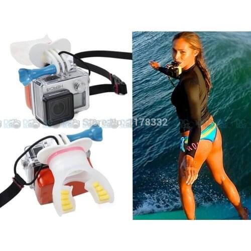 Surfing Skating Shoot Surf Dummy Bite Mouth Mount for GoPro Hero 4 3+ Camera