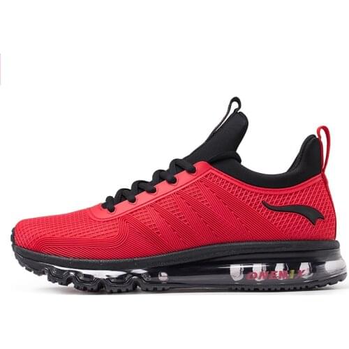 Onemix Hot Men Air Running Shoes Breathable Sneakers Light Sport Shoes Anti-skid Rubber Outsole Jogging Gray Zapatillas Hombre