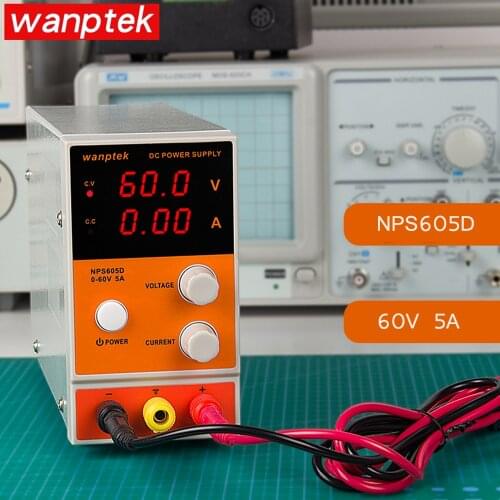 NPS605D Mini power supply 60V 5A Single phase adjustable Digital Display voltage regulator DC switching power supply