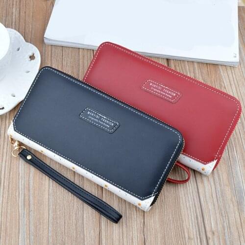 Fashion Long Womens Wallet Female Purses Coin Purse Card Holder Wallets Female Pu Leather Clutch Money Bag Pu Leather Wallet