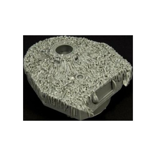 New Unassembled 1/35 modern Turret with Net Resin Figure Unpainted Model Kit