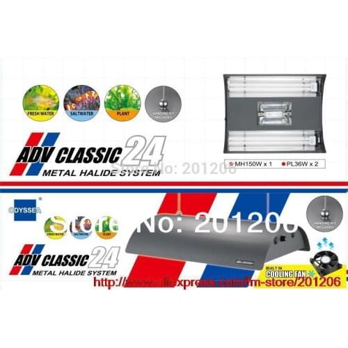 Odyssea 20" Metal Halide HQI Suspend 222W Plant Marine sps coral feef Aquarium Aquatic Pet Fish tank Light Lamp Lighting fixture