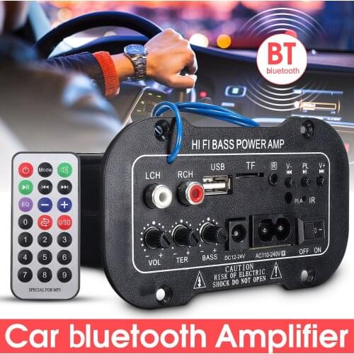 30W Amplifier Board Audio bluetooth Amplificador USB dac FM radio TF Player Subwoofer DIY Amplifiers For Motorcycle Car Home
