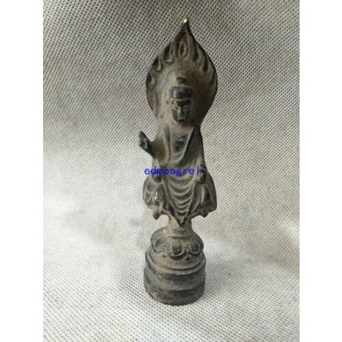 Rare Old Chinese JIndyansty(265--420) Bronze Buddha statue / Sculpture,with mark,#05,Home decorations ornaments