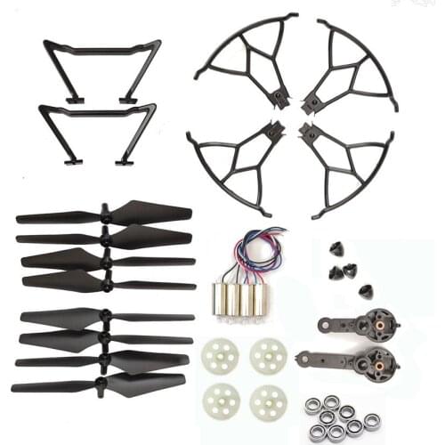 Foldable Selfie KY601S RC drone spare parts blades motor engines KY601S propellers gears landing skid guards part